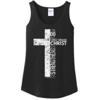 Cross With Philippians 413 Christian Ladies Essential Tank