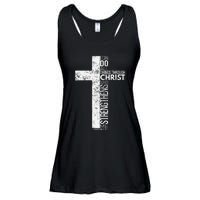 Cross With Philippians 413 Christian Ladies Essential Flowy Tank