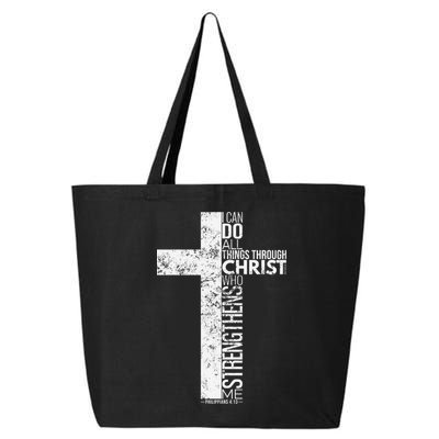 Cross With Philippians 413 Christian 25L Jumbo Tote