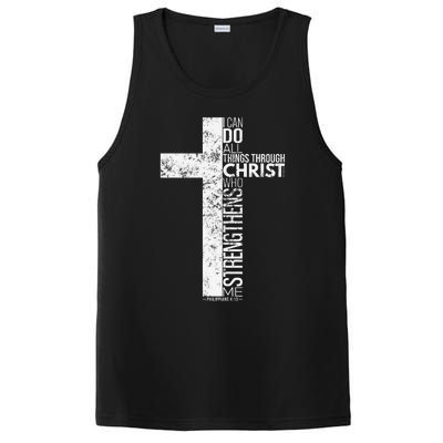 Cross With Philippians 413 Christian PosiCharge Competitor Tank