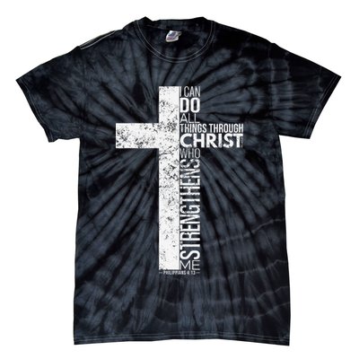 Cross With Philippians 413 Christian Tie-Dye T-Shirt
