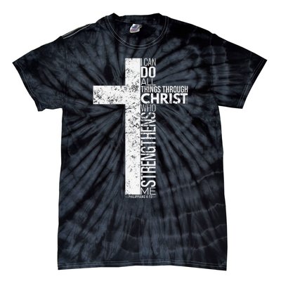 Cross With Philippians 413 Christian Tie-Dye T-Shirt