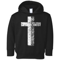 Cross With Philippians 413 Christian Toddler Hoodie