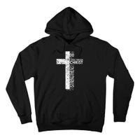 Cross With Philippians 413 Christian Tall Hoodie