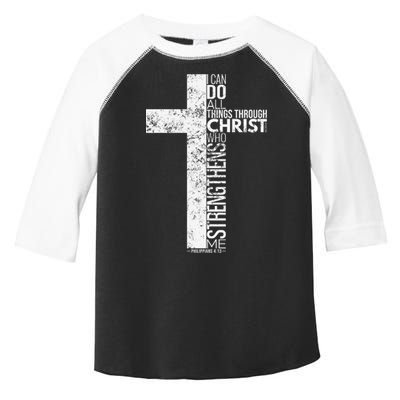 Cross With Philippians 413 Christian Toddler Fine Jersey T-Shirt