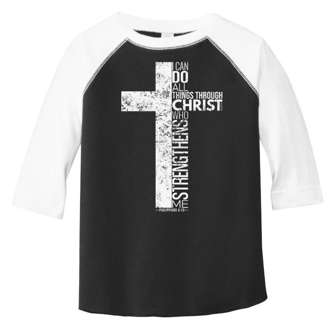 Cross With Philippians 413 Christian Toddler Fine Jersey T-Shirt