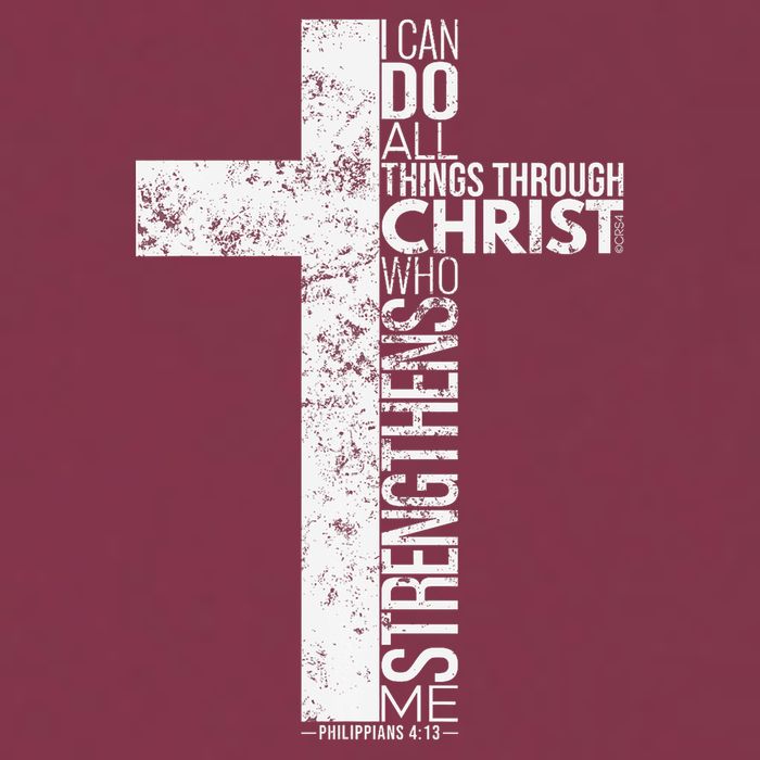 Cross With Philippians 413 Christian 16oz Travel Tumbler