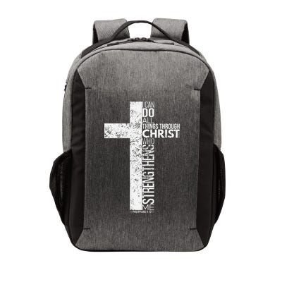 Cross With Philippians 413 Christian Vector Backpack
