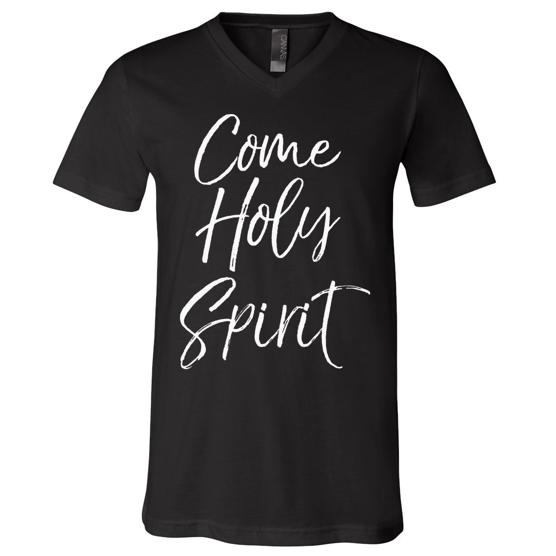 Christian Worship Quote For Worship Leaders Come Holy Spirit V-Neck T-Shirt