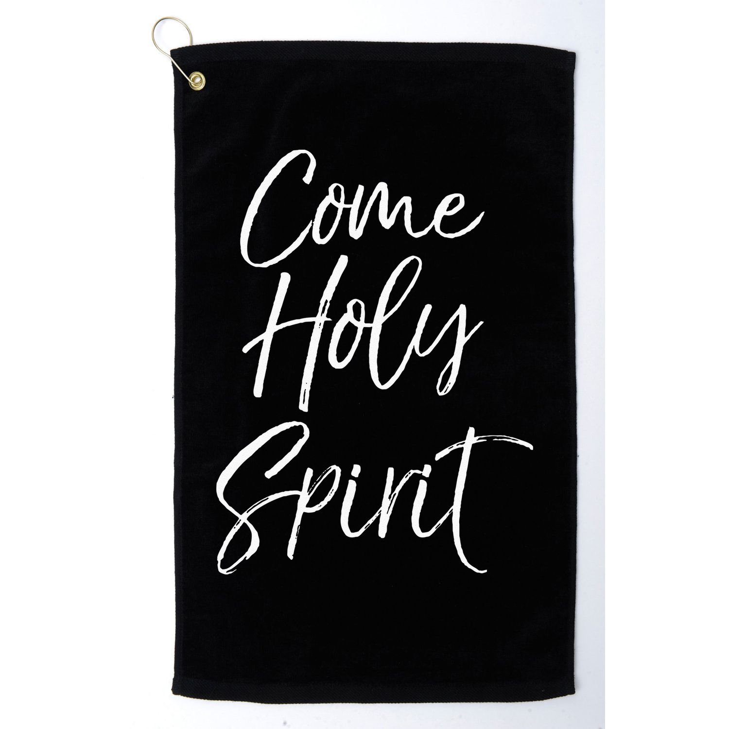 Christian Worship Quote For Worship Leaders Come Holy Spirit Golf Towel