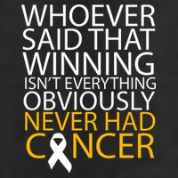 Cancer Winner Quote 7 Panel Mesh Trucker Snapback Hat