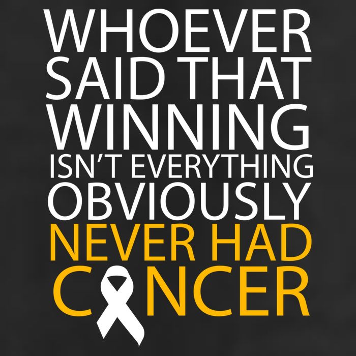 Cancer Winner Quote 7 Panel Mesh Trucker Snapback Hat