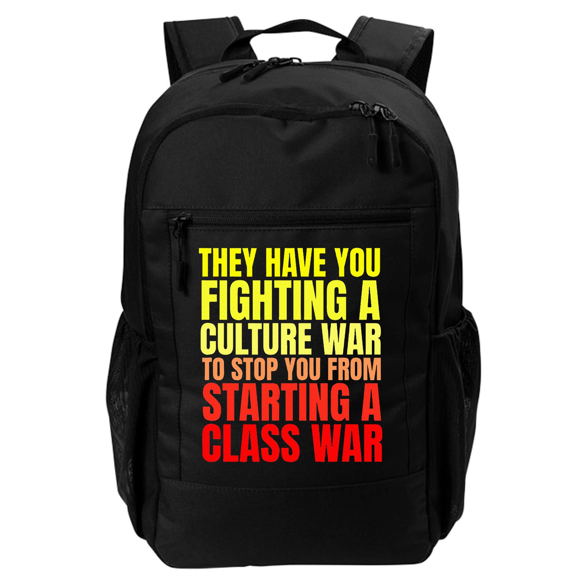 Class War Quote Anti Culture War Propaganda Radical Leftist Backpack