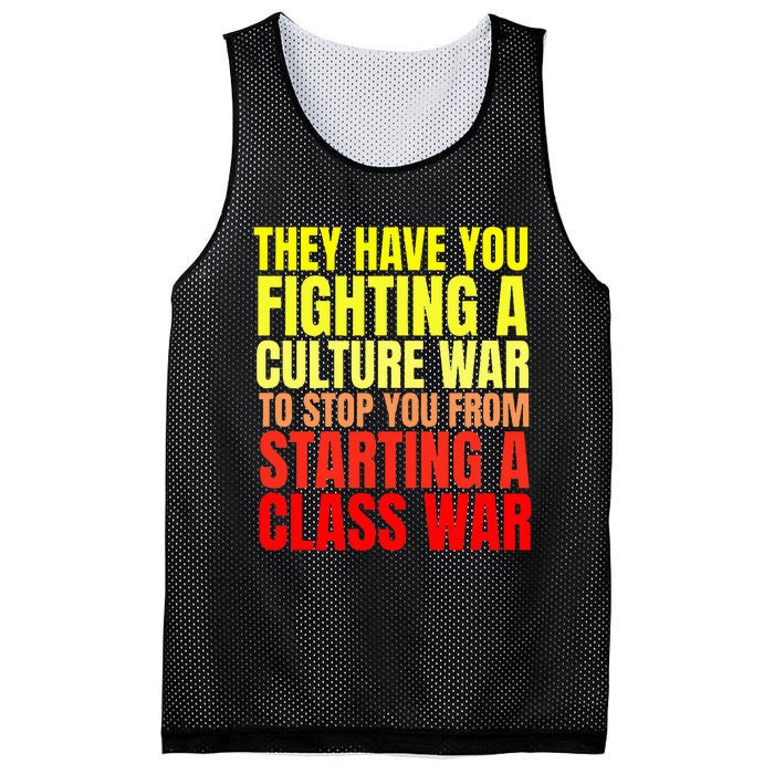 Class War Quote Anti Culture War Propaganda Radical Leftist Mesh Reversible Basketball Jersey Tank