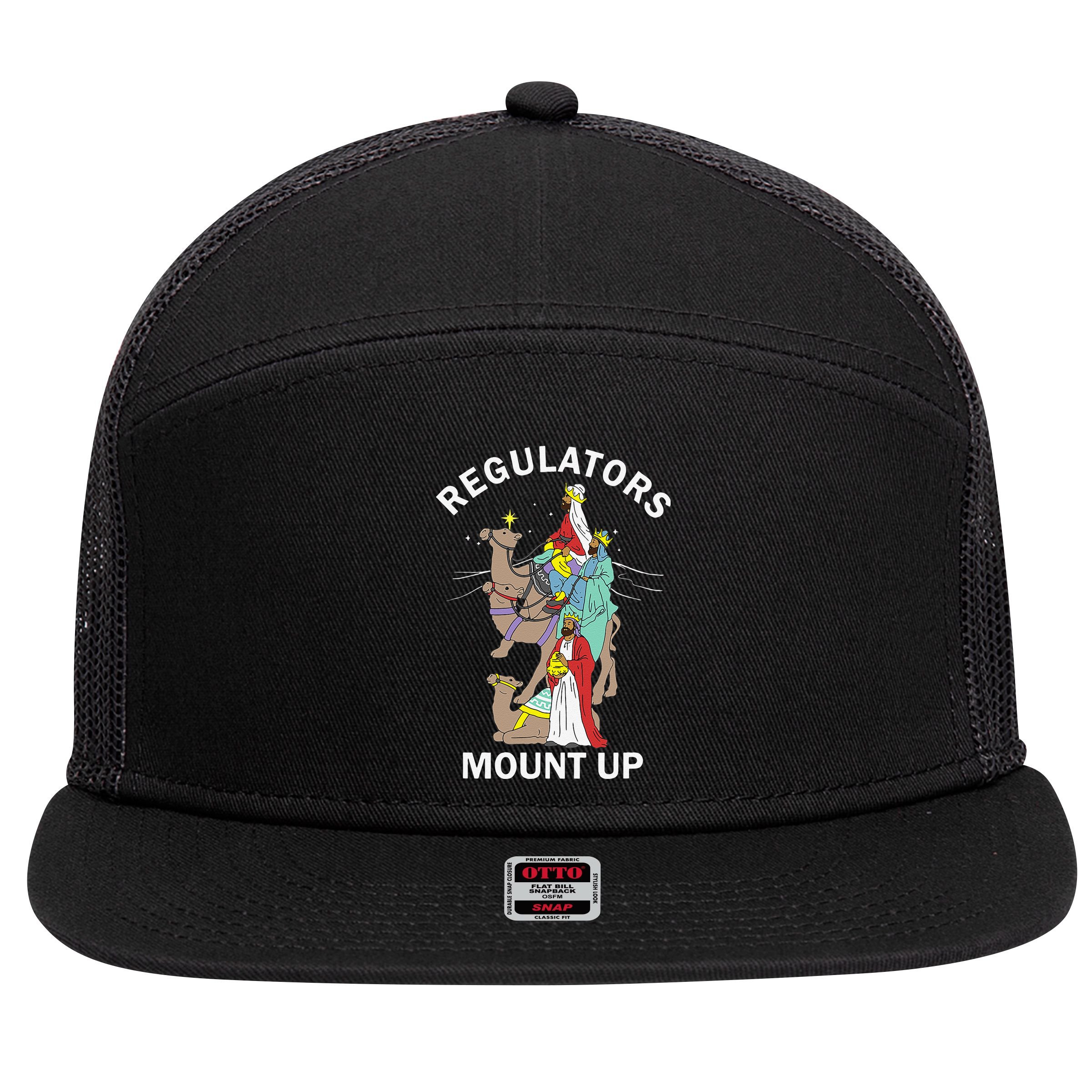 Christian Wise Regulators Mount Up Christmas 7 Panel Mesh Trucker Snapback Hat