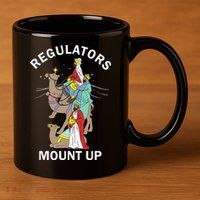 Christian Wise Regulators Mount Up Christmas 11oz C Handle Ceramic Mug