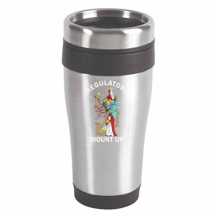 Christian Wise Regulators Mount Up Christmas 16oz Travel Tumbler