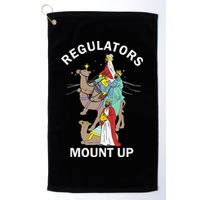 Christian Wise Regulators Mount Up Christmas Golf Towel