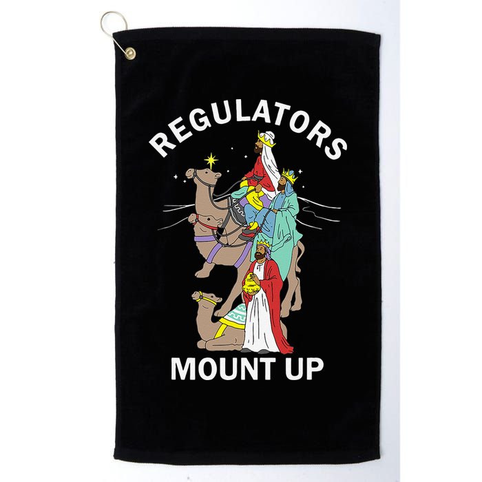 Christian Wise Regulators Mount Up Christmas Golf Towel