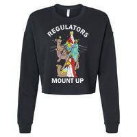 Christian Wise Regulators Mount Up Christmas Cropped Pullover Crew