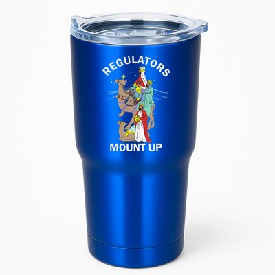 Christian Wise Regulators Mount Up Christmas Tumbler