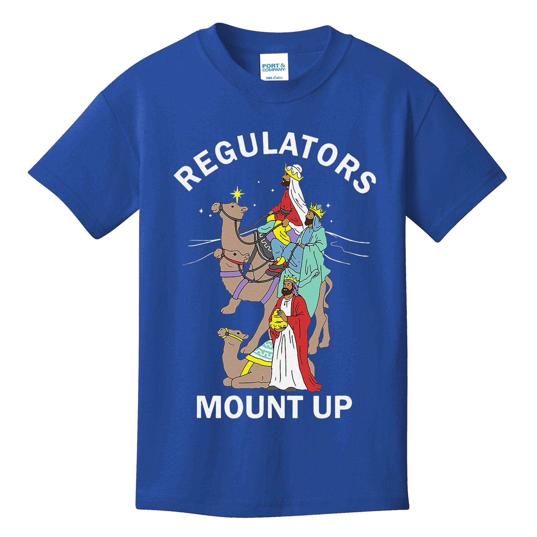 Christian Wise Regulators Mount Up Christmas Kids T-Shirt