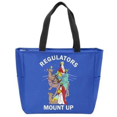 Christian Wise Regulators Mount Up Christmas Zip Tote Bag