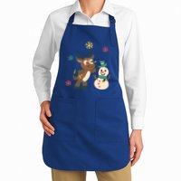 Cute Winter Reindeer Snowman Best Friends Apron