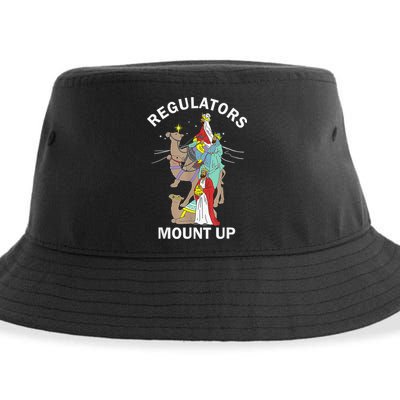 Christian Wise Regulators Mount Up Christmas Sustainable Bucket Hat