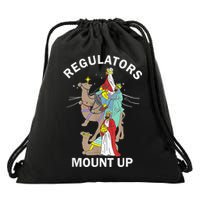 Christian Wise Regulators Mount Up Christmas Drawstring Bag