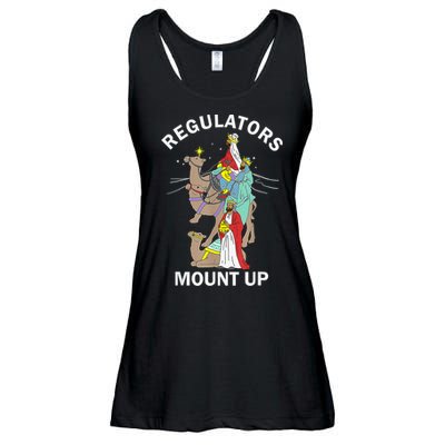 Christian Wise Regulators Mount Up Christmas Ladies Essential Flowy Tank