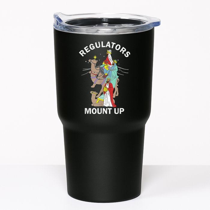Christian Wise Regulators Mount Up Christmas Tumbler
