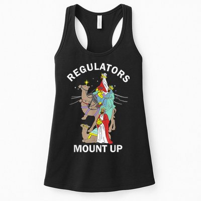 Christian Wise Regulators Mount Up Christmas Womens Tank Top