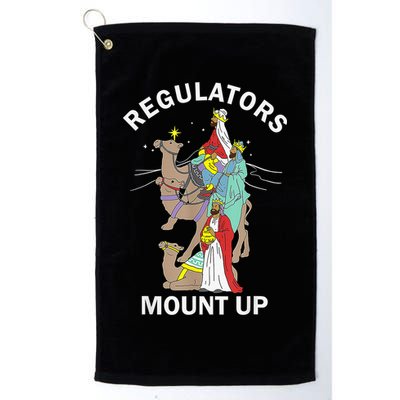 Christian Wise Regulators Mount Up Christmas Golf Towel