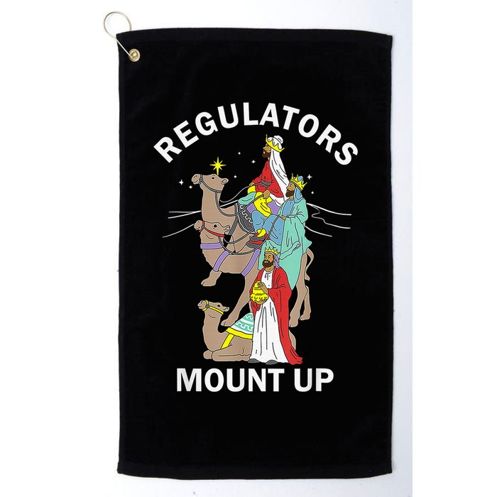 Christian Wise Regulators Mount Up Christmas Golf Towel