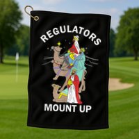 Christian Wise Regulators Mount Up Christmas Golf Towel