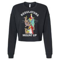 Christian Wise Regulators Mount Up Christmas Cropped Pullover Crew