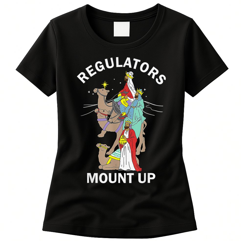 Christian Wise Regulators Mount Up Christmas Womens T-Shirt