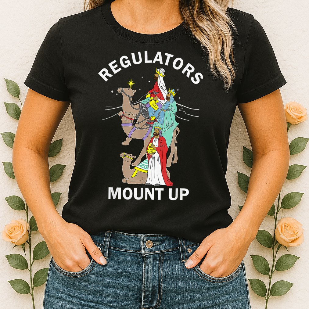 Christian Wise Regulators Mount Up Christmas Womens T-Shirt
