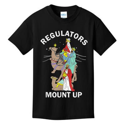 Christian Wise Regulators Mount Up Christmas Kids T-Shirt