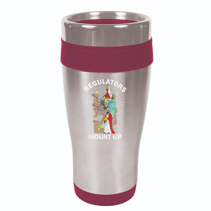 Christian Wise Regulators Mount Up Christmas 16oz Travel Tumbler
