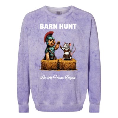 Cute Warrior Rat And Dog Colorblast Crewneck Sweatshirt