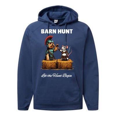 Cute Warrior Rat And Dog Performance Fleece Hoodie