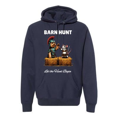 Cute Warrior Rat And Dog Premium Hoodie