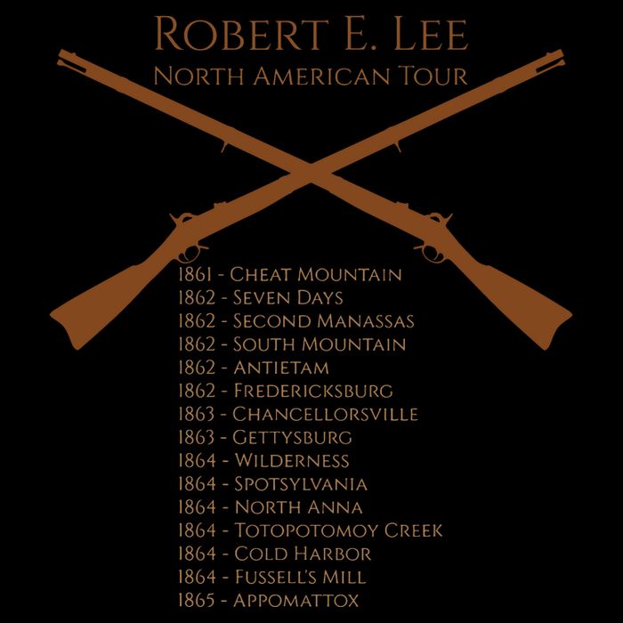 Civil War Robert E Lee North American Tour Bucket Hat