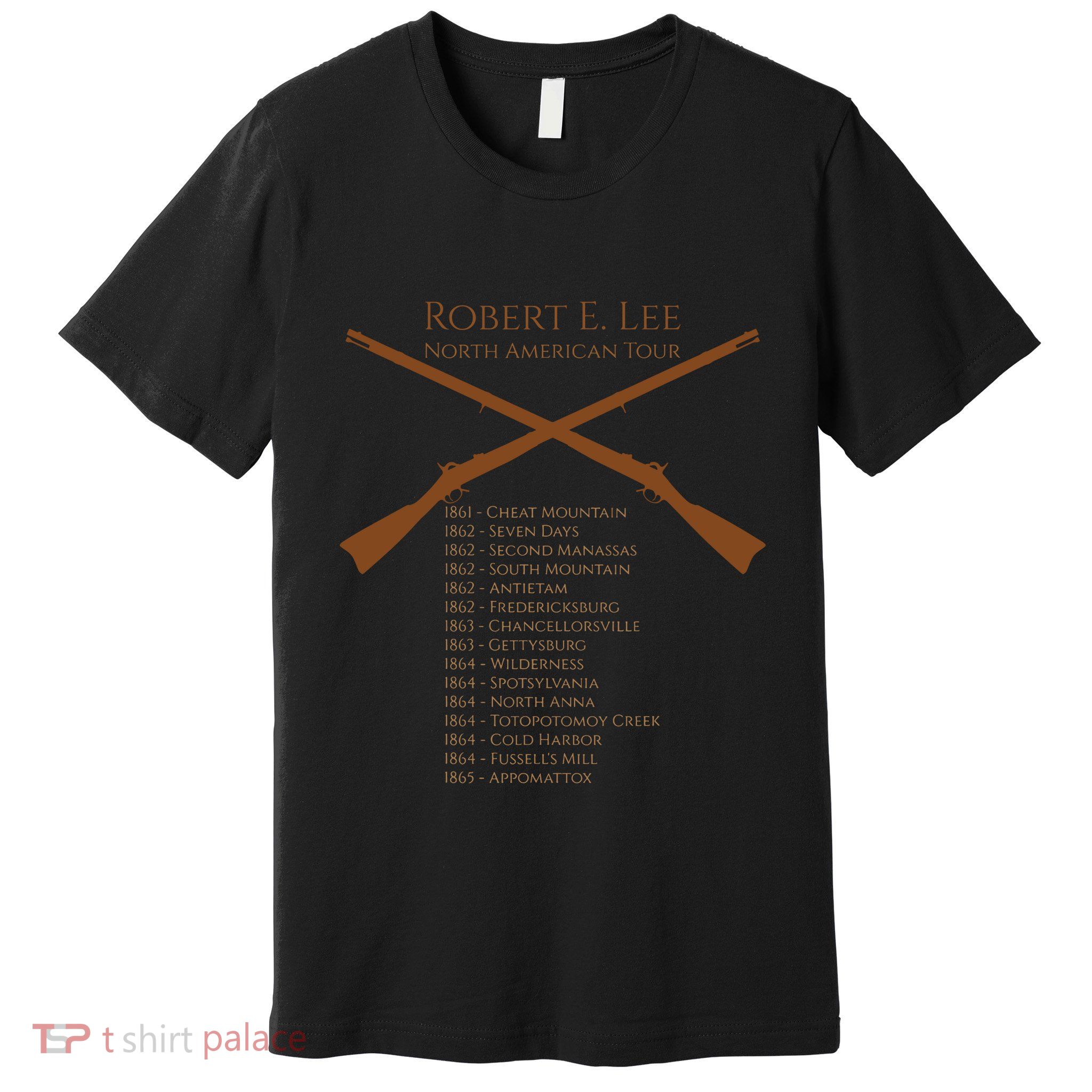 Civil War Robert E Lee North American Tour Premium T-Shirt