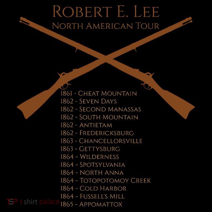Civil War Robert E Lee North American Tour Women's V-Neck T-Shirt