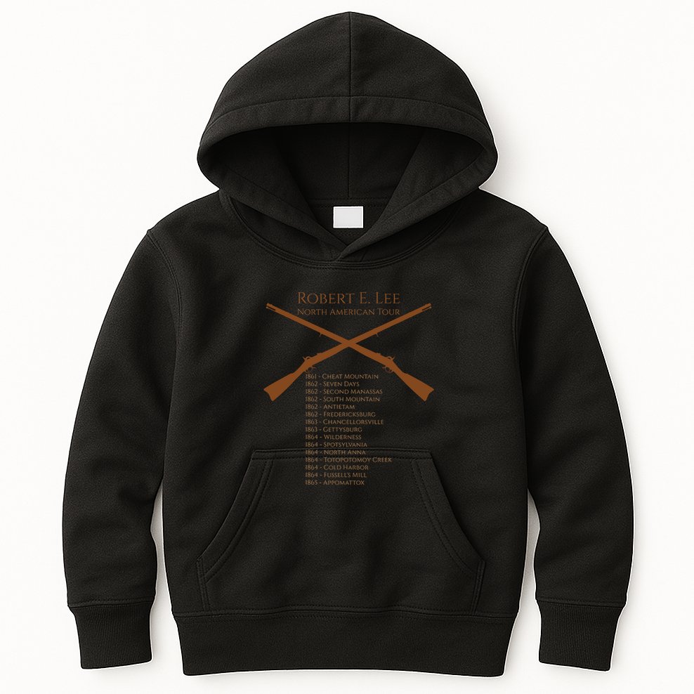 Civil War Robert E Lee North American Tour Kids Hoodie
