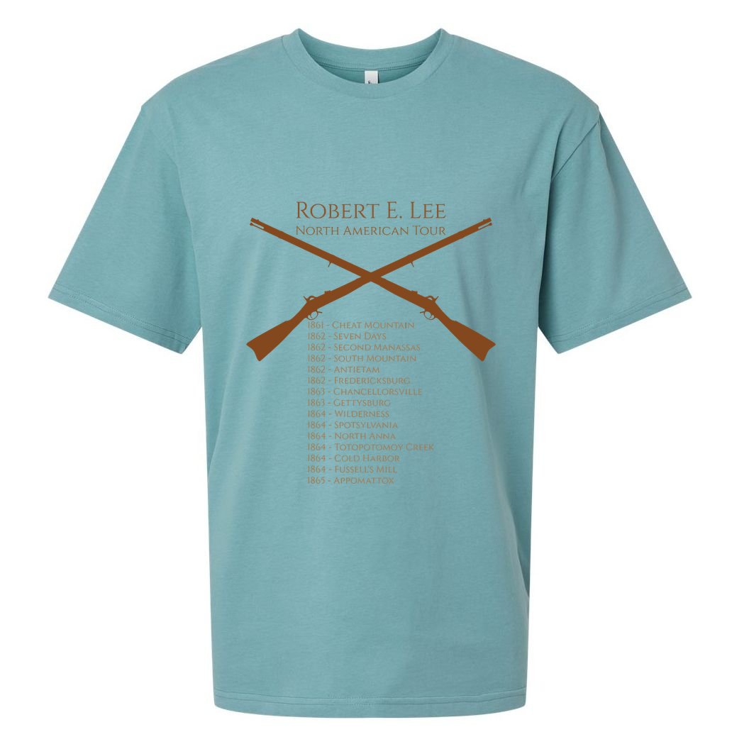 Civil War Robert E Lee North American Tour Sueded Cloud Jersey T-Shirt