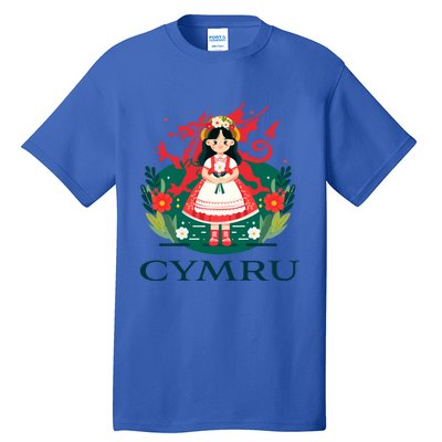 Cymru Wales Red Welsh Dragon Gift Tall T-Shirt